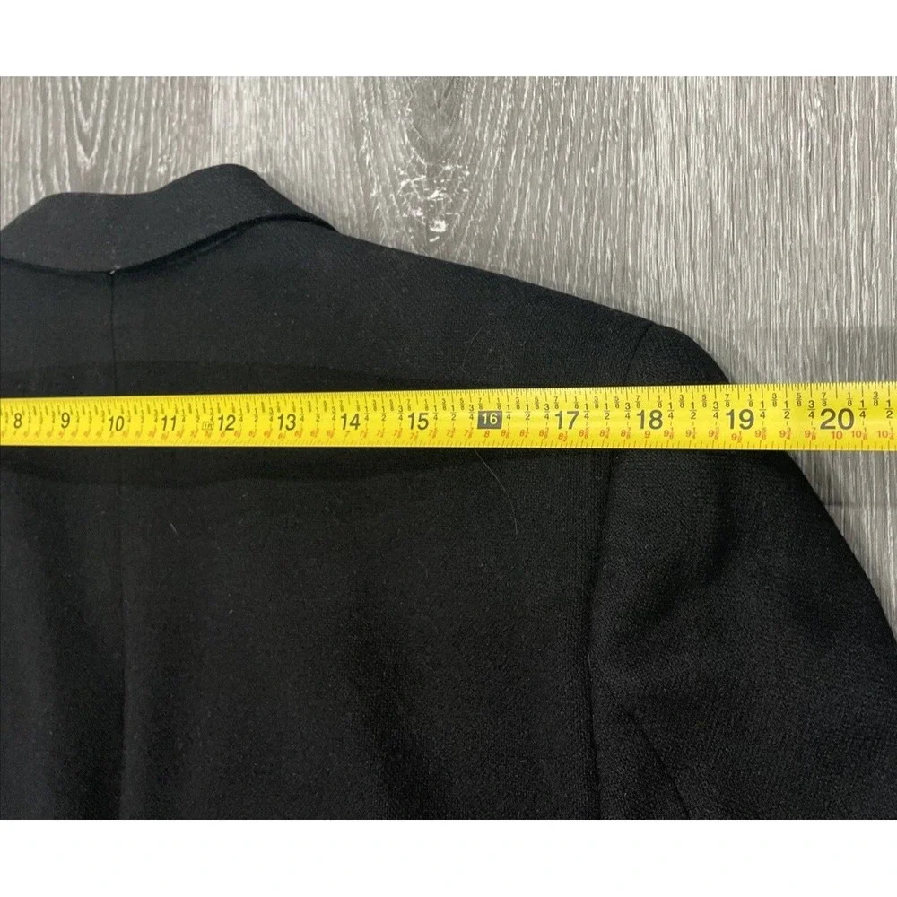 Saks Fifth Avenue Black Wool Cashmere Luxury Designer USA Sport‎ Blazer Mens 42R